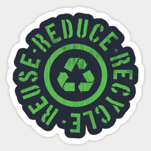 Earth Day Reuse Reduce Recycle Sticker